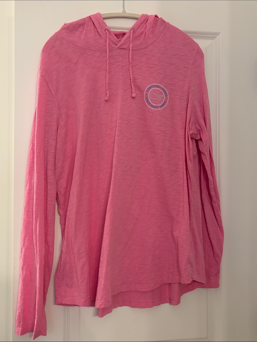 Vineyard Vines Hot Pink Lightweight Hooded Long-Sleeve